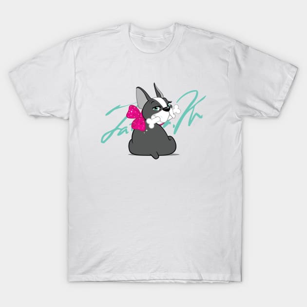 French Bulldog "Cherry" T-Shirt by tatsuya_artist